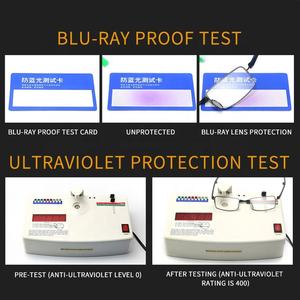 Dernier arrivage de lunettes légères tendance Lunettes photo grises Antireflet <span class=keywords><strong>bleu</strong></span> à monture optique en métal Lunettes photochromiques anti-lumière bleue - Product Image 6