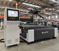Machine de gravure CNC ATC 2040 haute précision à changement d'outil automatique pour le traitement artisanal des panneaux en acrylique et PVC