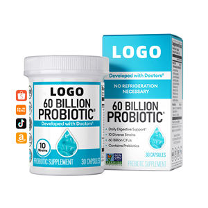 Temu, superventas, 600B CFU, probióticos, 10 cepas, prebióticos orgánicos, vitamina, promueve la salud <span class=keywords><strong>intestinal</strong></span> digestiva - Product Image 1