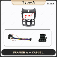 Bingkai Radio mobil Android baru untuk KIA FORTE 2009-2012 Manual AC 9 inci DVD Stereo Radio dasbor Unit utama Panel navigasi LHD/RHD