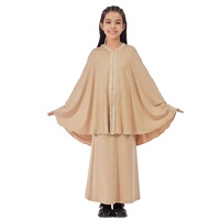 Setelan Baju Muslim Anak Perempuan untuk Musim Semi dan Gugur. Set Pakaian Anak-Anak Asia Tenggara.