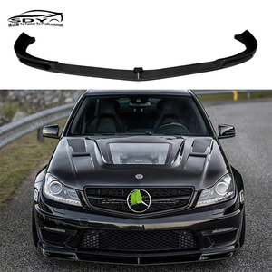 Lèvre avant en fibre de carbone style V <span class=keywords><strong>W204</strong></span> <span class=keywords><strong>C63</strong></span>, séparateur de pare-chocs avant pour Mercedes-Benz <span class=keywords><strong>W204</strong></span> Classe C <span class=keywords><strong>C63</strong></span> LCI - Product Image 1