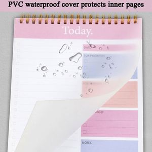 Let's Party A5 <b>Pink</b> Mini Spiral <b>Notebook</b> with Paper Cover Daily Planner Notepad Printed Style Gift 80 Sheets - Product Image 3