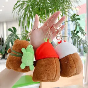 Kawaii Products Transfer Capybara Plush Keychain Stuffed Animal Toys Creative Claw Machine Toys Stuffed Animals