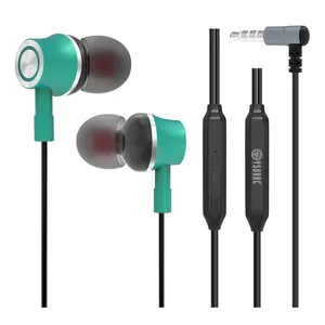 Eysdbbc YM03 جودة جيدة مكبر صوت قوي كابل سماعات أذن مع تحكم في مستوى الصوت وميكروفون سلكي