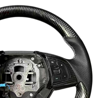YTcarbon pour DS DS5 pièces automobiles accessoires intérieurs de voiture Style de course volant en Fiber de carbone véritable personnalisé
