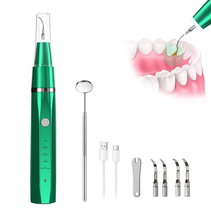 Fábrica atacado dentes elétricos limpador removedor tártaro ferramenta impermeável doméstico ultra-sônico dente limpador