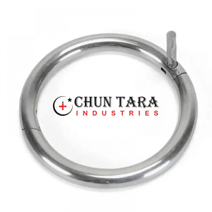 Stainless Steel Bull Nose Ring Heavy Duty Cattle Nose Ring Livestock Control Equipment Durable Farming Use - Product Image 1