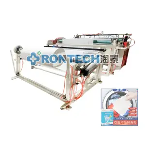 Chiffon de nettoyage entièrement automatique pour essuyer le linge de couleur absorbante faisant la machine Machine de découpe transversale pour serviettes en tissu non tissé