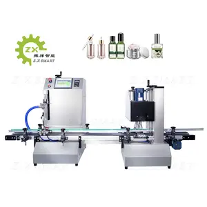 ZXSMART Máquina de enchimento automática de líquido de mesa para perfume, óleo essencial, creme cosmético e pasta, máquina conta-gotas de cabeça única