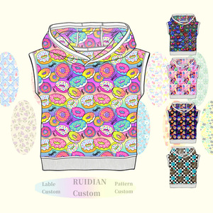 Nouveau T-shirt décontracté pour garçons 2026 en fibre de bambou, <span class=keywords><strong>sans</strong></span> manches, à capuche, <span class=keywords><strong>sweat</strong></span>-shirt, fabrication OEM, impression personnalisée, vente en gros - Product Image 1