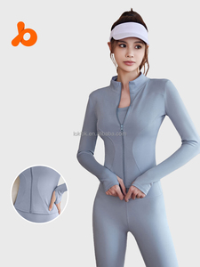 Camiseta Deportiva Ligera y Transpirable de Manga Larga para Mujer, Ropa Deportiva para Correr al Aire Libre, Chaqueta de Yoga sin Costuras con Cremallera Completa - Product Image 2