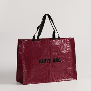 Personalized Minimalist Customized PP Woven <strong>Shopping</strong> Bag Large Capacity Reusable Environmentally Friendly Tote of Bag - Product Image 2