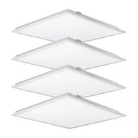 Panneau LED ENEC 60x60 62x62 à économie d'énergie, éclairage rétro-éclairé mince commercial pour bureau, stock en Europe