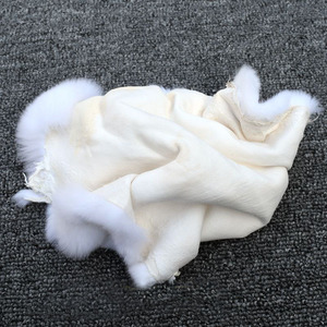 Pelo de piel de conejo para mujer, Color Natural teñido, calidad superior, venta al por mayor, precio barato, bolso con cuello embellecedor - Product Image 5