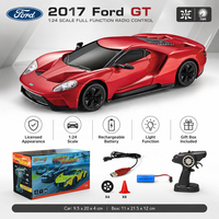 Coche RC Ford GT a Escala 1/24, Coche de Derrape para Niños, Escala 1:24, 2.4G, Juego de Luces Completo, Velocidad Máxima, Mini Coche RC de Interior, Juguetes, Caja Sellada