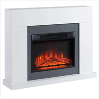 Cheminée électrique moderne 1500W à 3 faces avec flammes RGB pour la maison et l'hôtel, fonctionnement en anglais, décoration de salon
