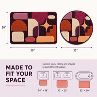 Tapis personnalisé avec logo imprimé, design sur mesure, tapis en polyester fabriqué à la machine, antidérapant, tapis d'intérieur, tapis sur mesure