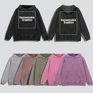 Felpa con Cappuccio 100% Cotone Lavato con Grafica '<span class=keywords><strong>Lupo</strong></span> della Mezzanotte', Multicolore - Product Image 6