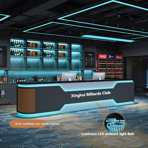 <span class=keywords><strong>Comptoir</strong></span> de bar de style industriel pour salles de billard, cafés e-sport, hôtels, clubs de fitness, bureaux immobiliers - Product Image 2