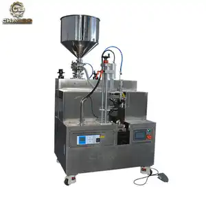 Semi auto tube sealing machine Low price sale soft tube filling and sealing machine hand cream tube sealing machine