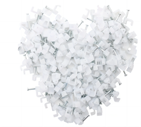 Clips de câble plat en nylon de bonne qualité taille 2.5MM ~ 19MM pinces de câble carrées blanches noires câble de clou