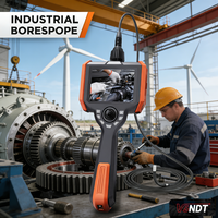 360 °   Caméra d'inspection endoscopique industrielle articulée, endoscope à fibre optique avec inspection Wifi