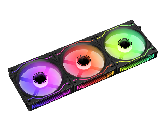 Tecnomall 120mm RGB Infinity Mirror Electric Cooler 12V PC Gaming Computer Cooling Fan Air Cooling Case Fan