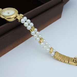 Correa de Reloj de Perlas Naturales de Alta Gama 7A, Esfera Tridimensional de Nácar Natural, Estilo Pulsera, Lujo Ligero - Product Image 4
