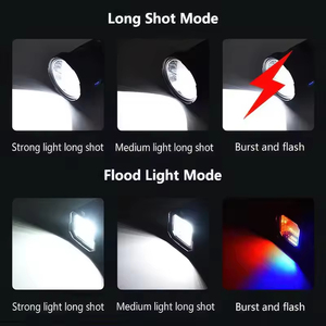 ไฟฉายพลังงานแสงอาทิตย์แบบชาร์จไฟได้ ไฟฉายค้นหาแบบพกพา ไฟ LED กำลังสูง สำหรับตั้งแคมป์ - Product Image 2