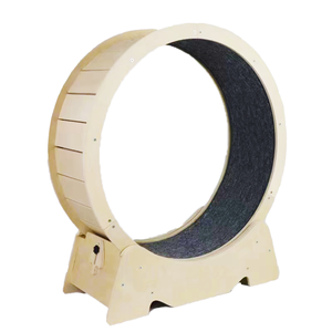 Running Wheel Exercise Wooden <b>Frame</b> <b>Oak</b> or Fiberboard - Product Image 1
