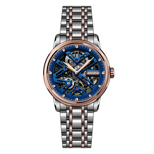 1Customized Luxury Stainless Steel Miyota <b>Automatic</b> Mechanical Water Resistant <b>Chronograph</b> Men's Watch Pointer Dial 20mm Band - Product Image 1