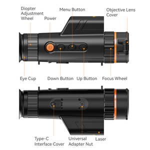 MK-LR-335 레이저 거리 측정기가 장착된 열화상 단안경. 384x288 고해상도 열화상 단안경 50Hz 야간 투시 장치 - Product Image 6