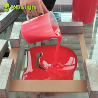 Colle acrylique liquide XDSIGN 25 kg/fût pour écrans publicitaires, pour créer des lettres claires et brillantes pour enseignes extérieures