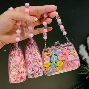 Confezione regalo 20 pz/borsa piccoli elastici elastici per bambini accessori per capelli Set fiori rana frutta fiocco per capelli cravatte per bambine
