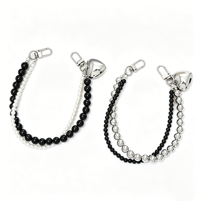 Acrylic Beaded Phone Chain with Pearl Crossbody Strap, Phone Case Hanging Ornament, Gift Accessory for Women Gift Phone Chain
