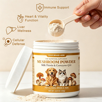 Poudre de champignons mélangés 120g pour chien et chat, mélange de queues de dinde, Reishi et Shiitake, poudre nutritionnelle quotidienne pour animaux de compagnie, pot.