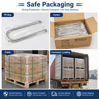 Tube de brûleur de four à gaz en acier inoxydable personnalisé de type U, pièces d'accessoires de cuisine pour four à pizza, barbecue, tuyau de brûleur de remplacement OEM