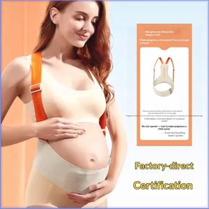 Ceinture de soutien d'épaule en spandex souple, respirante, invisible, anti-ventre, pour la grossesse mi-avancée, soulagement des douleurs dorsales, approuvée par la FDA, printemps-été - Product Image 3