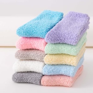 Custom Fluffy Grip <strong>Sock</strong> Supplier Cozy Home Sleep Cashmere Women <strong>Socks</strong> with Grip Comfortable Sleep <strong>Sock</strong> for Women - Product Image 3