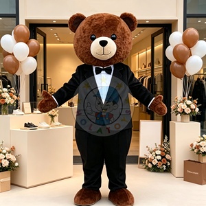 Nuovo Stile Orsetto Marrone in Peluche, Costume <span class=keywords><strong>da</strong></span> Mascotte Animale con Tuta in Materiale EVA, Unisex per Adulti, Ideale per Carnevale - Product Image 1