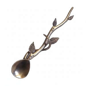 Nouveau design de cuillère à thé en acier inoxydable avec poignée unique Couverts de luxe de haute qualité pour restaurant, mariage, maison et hôtel - Product Image 1