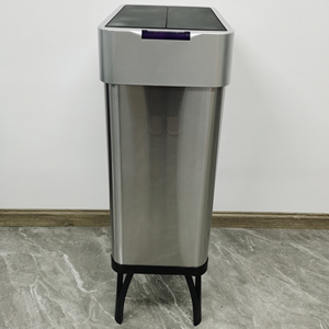 60L văn phòng vuông thép không gỉ hồng ngoại cảm biến tự động thông minh Thùng rác - Product Image 1