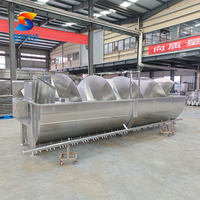 Système de pré-refroidissement spirale pour volailles, machine de refroidissement par immersion en acier inoxydable pour abattoir