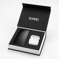 Boîte cadeau personnalisée pour téléphone, accessoires pour écouteurs, boîte rigide avec fermeture magnétique, insert en EVA, emballage électronique de luxe, OEM