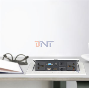 Prise de Courant Internationale USB de Bureau Pop-Up/ Boîtier de Connexion Multimédia Encâstrable, Bloc Prise de Bureau Escamotable - Product Image 2