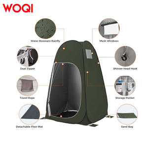 Tente de douche portable extra large Woqi pour l'extérieur, 120x120x190cm, imperméable, avec cadre en aluminium - Product Image 2