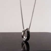 Vente en Gros de Bijoux de Saint Valentin à la Mode, Cadeau d'Anniversaire, Bague, Pendentif, Colliers à Chaîne de Couple pour Hommes