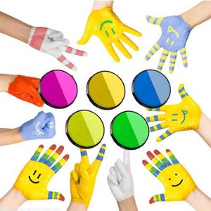 Custom BW-BP01 Rainbow Face & Body <b>Paint</b> Sets for Kids-Multi-colors Large Capacity Split <b>Cake</b> Formula Party Use - Product Image 1