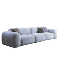 Ensemble de canapés sectionnels contemporains en tissu PAVONE S-001 - Mousse haute densité écologique, structure en bois massif pour hôtel et appartement